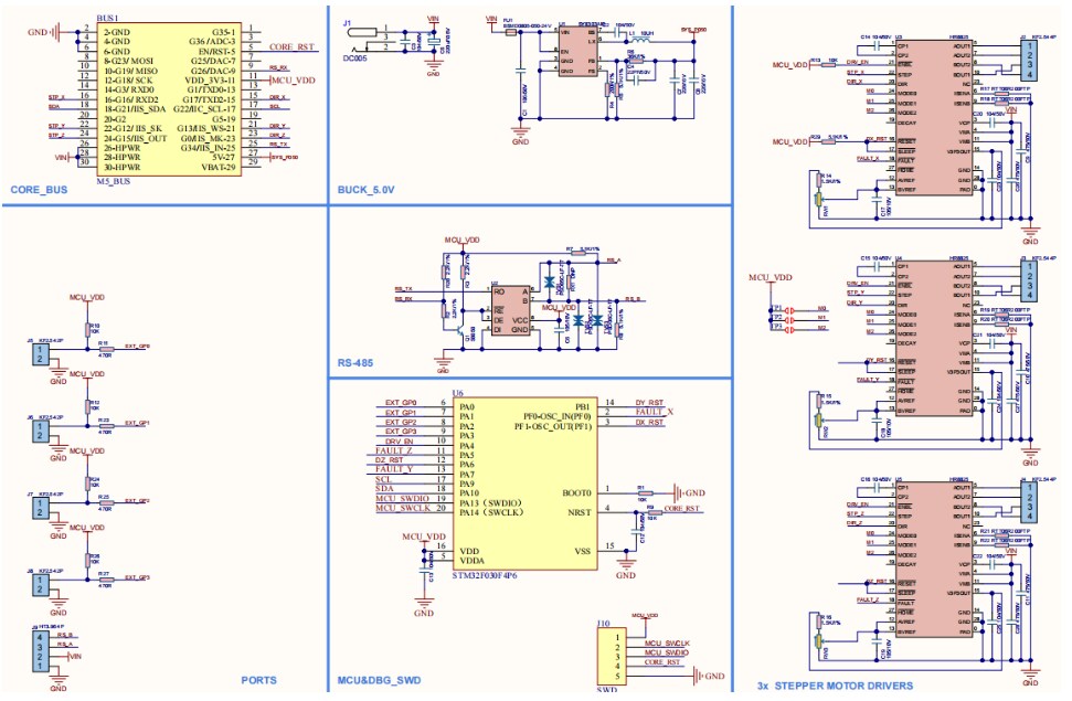 Schematic - M5Stack M039-V1.1 Stepmotor Driver Module